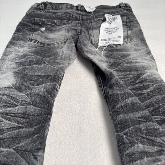 Evolution In Design Jeans Pants Boys Size 10 Black Denim Acid Wash - Picture 12 of 12